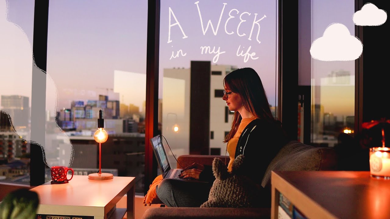 a week in my life ☁️☕ writing routine, juggling a 9-5, productivity chats ~