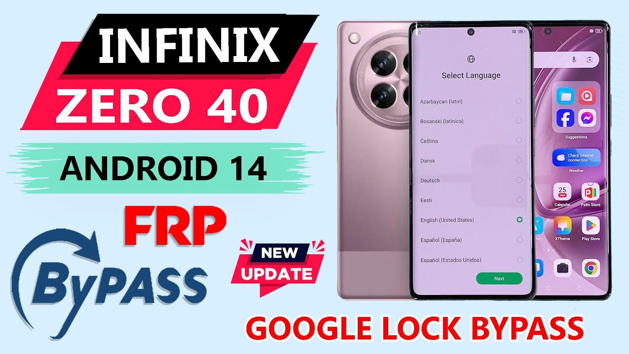 Infinix Zero 40 Google Account Lock Remove [ Android 14 ] Infinix Zero 40 Gmail Account Bypass |
