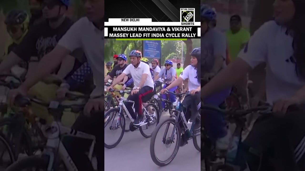 Union Minister Mansukh Mandaviya & Vikrant Massey join &lsquo;Fit India Sundays On Cycle&rsquo; Ride