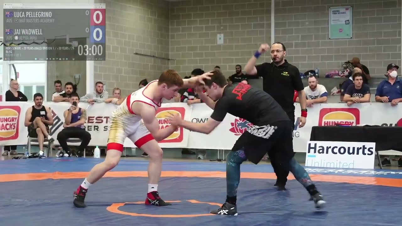 LUCA PELLEGRINO vs JAI WADWELL - 79-86 KG - Wrestling Super Series 3 - Nov 2022, Freestyle,Australia
