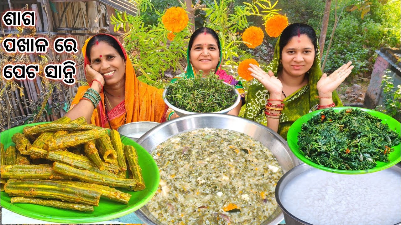 Muthhi Saga Khhuda ghanta || Muthhi Saga@Villageeatingodia