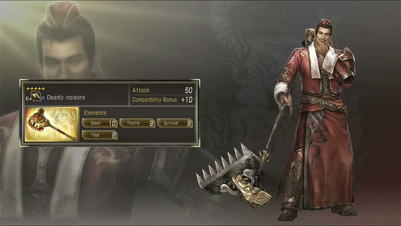 Lu Su 5th Weapon Deadly Incisors - DW8XLCE PS3