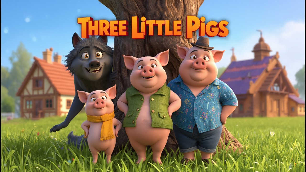 The Three Little Pigs 🐷🐺| Kids Bedtime Story | English Moral Stories