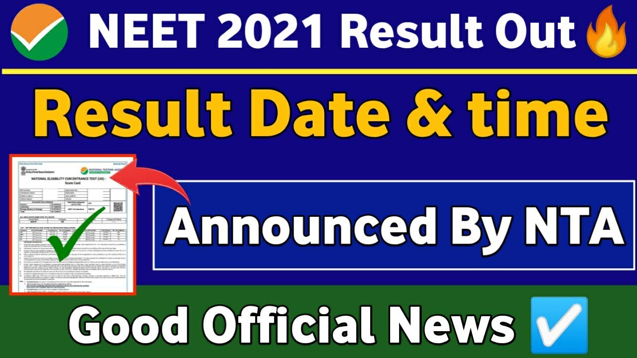 NEET 2021 Latest News Today🔥 | NEET 2021 Latest News | NEET 2021 Result News | NEET 2021 Cut off