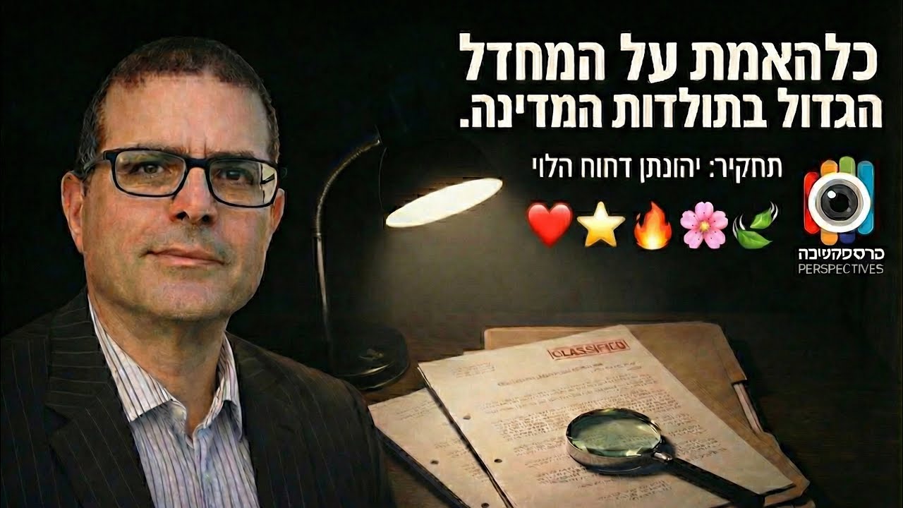 כל האמת על המחדל הגדול בתולדות המדינה.  מטלטל!! חוקר האיסלאם הקיצוני יהונתן דחוח הלוי.