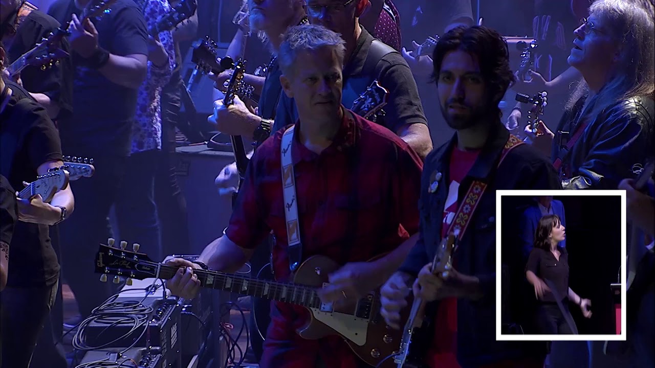 ACDC - FOR THOSE ABOUT TO ROCK played by 500 people
