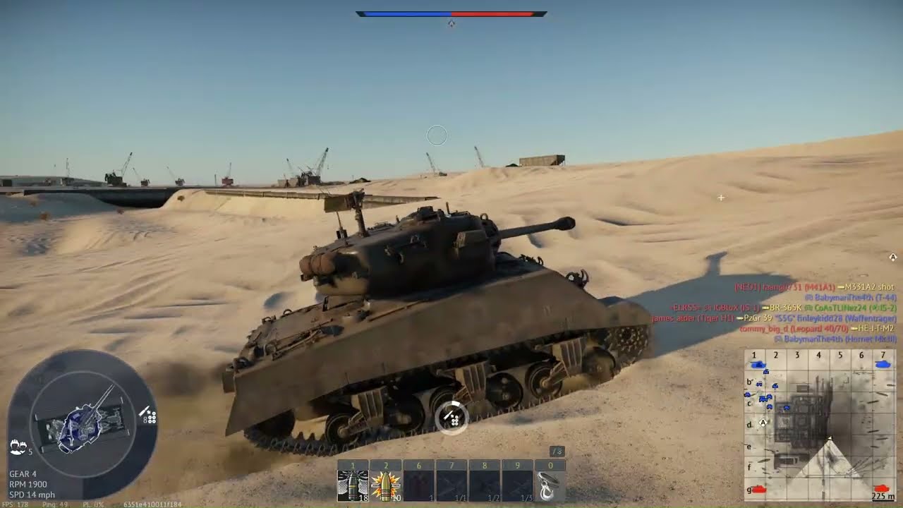 Destroying players in war thunder