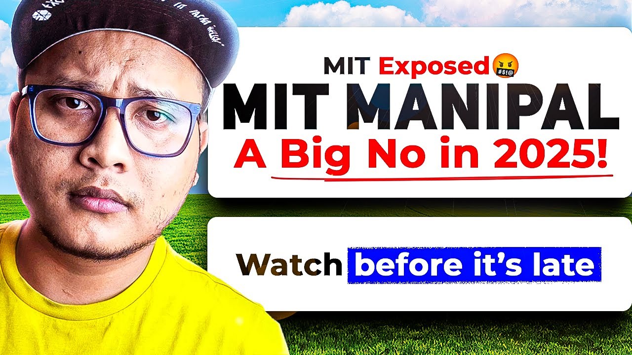 MIT Manipal Exposed 🤬 | Fees, Placements & Campus Life Reality! 😬