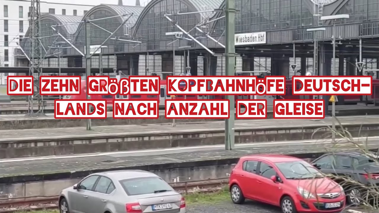 Top-10: Die größten Kopfbahnhöfe Deutschlands nach Anzahl der Gleise