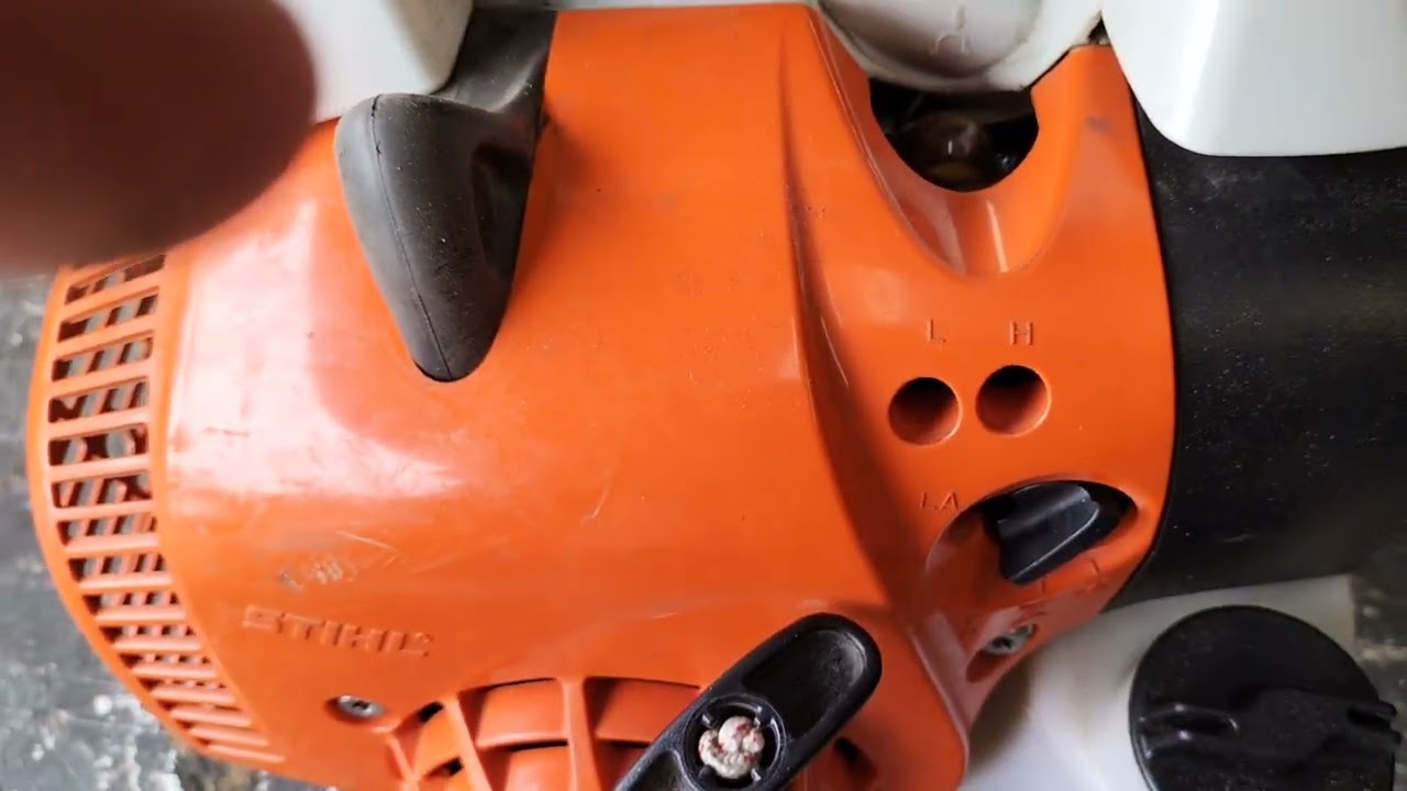 Stihl BG 56 Leaf Blower adjustment on idle and High/low carby setting