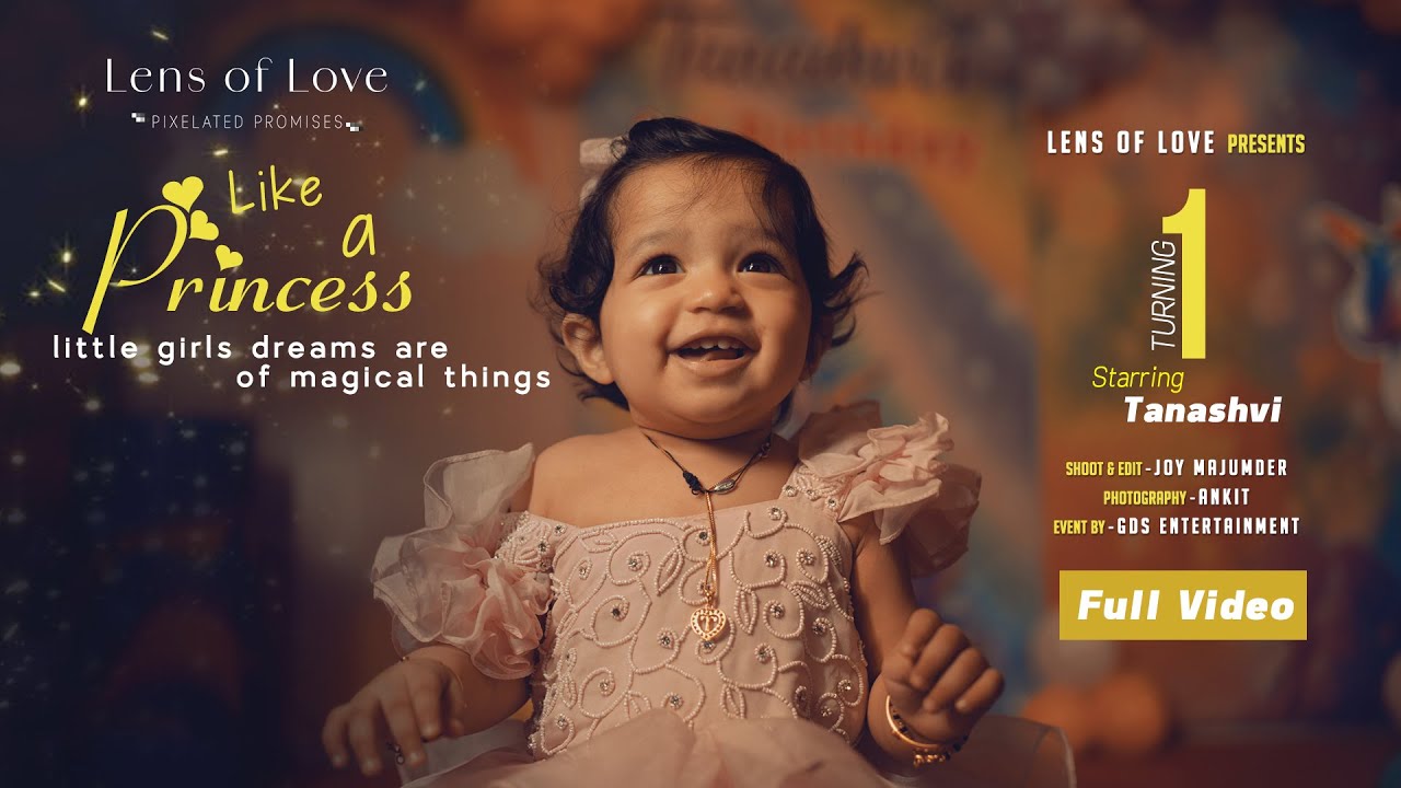 Tanashvi Turns One | Heartwarming 1st Birthday Full Video | Lens of Love