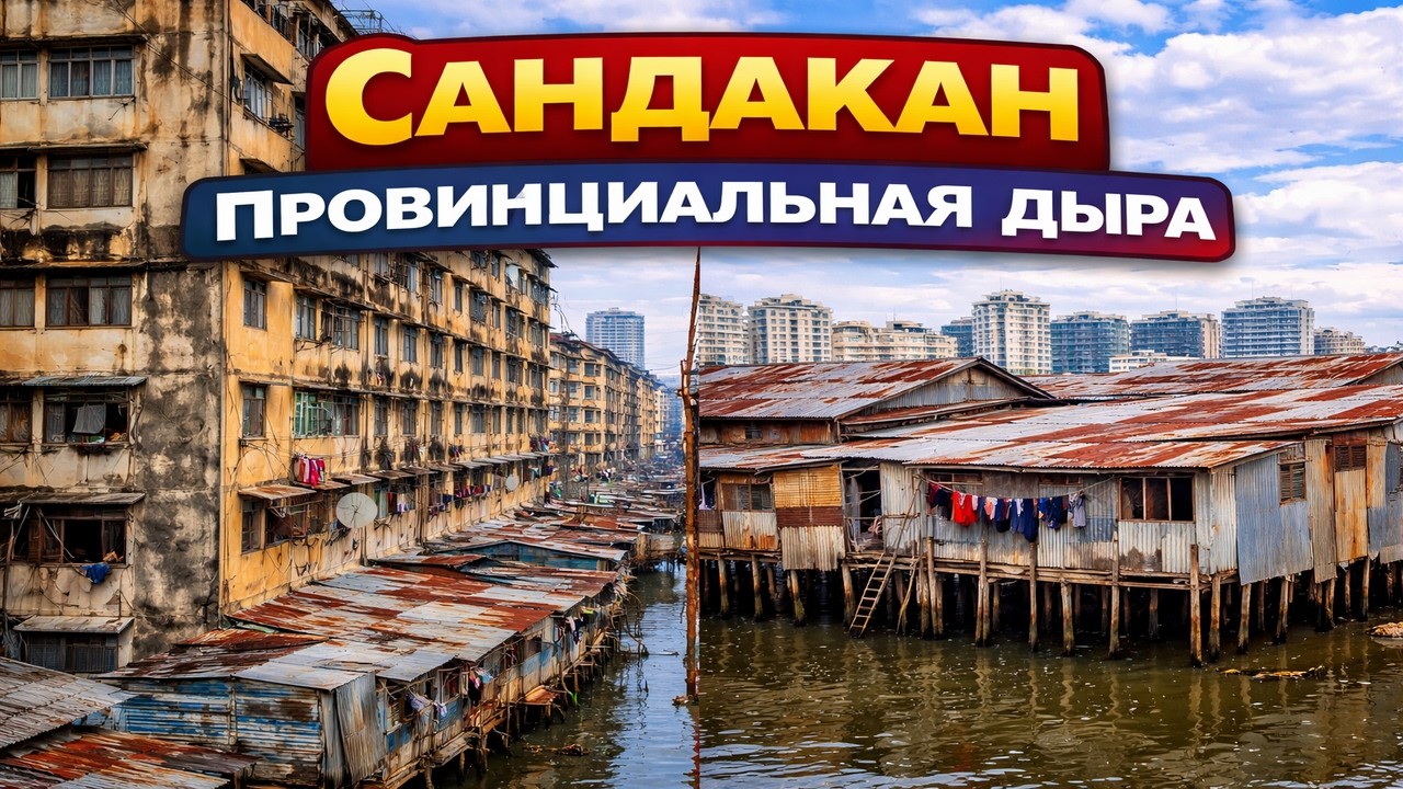 САНДАКАН - УНЫЛЫЙ ГОРОДОК НА КРАЮ ЗЕМЛИ | БОРНЕО | МАЛАЙЗИЯ