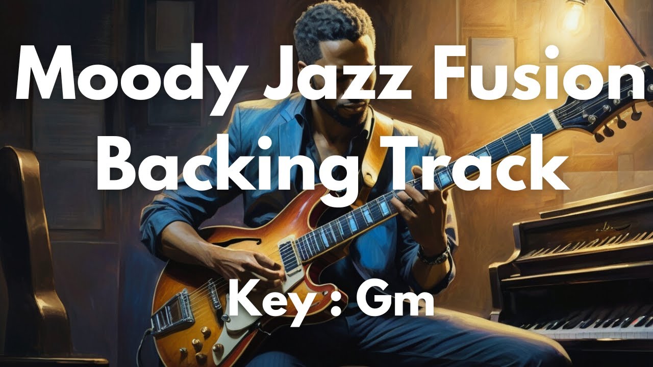 Moody Jazz Fusion Backing Track in Gm | Melodic Guitar Jam