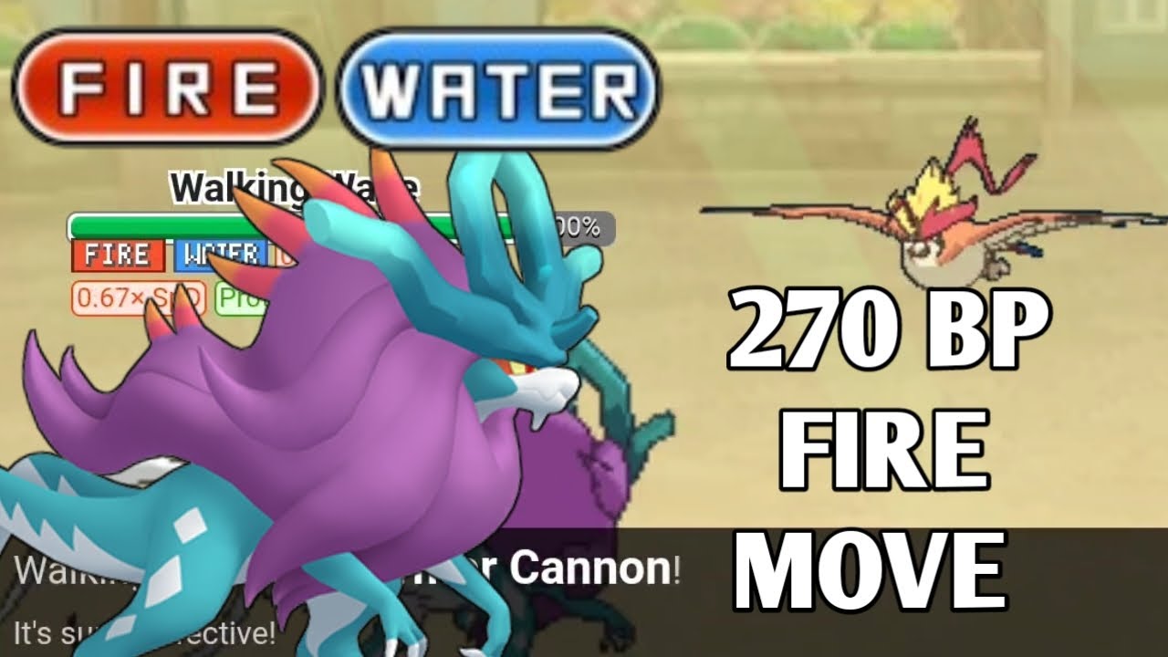 WALKING WAKE GETS A 270 BP FIRE MOVE IN NATDEX CAMONS CHAOS