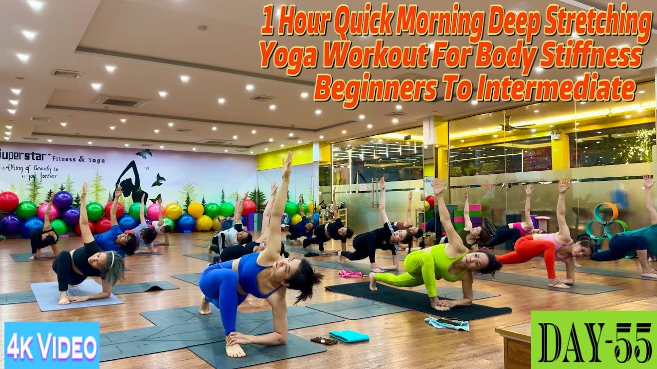 DAY-55 1 Hour Quick Morning Deep Stretching Yoga Workout For Body Stiffness | Master Ranjeet Singh |