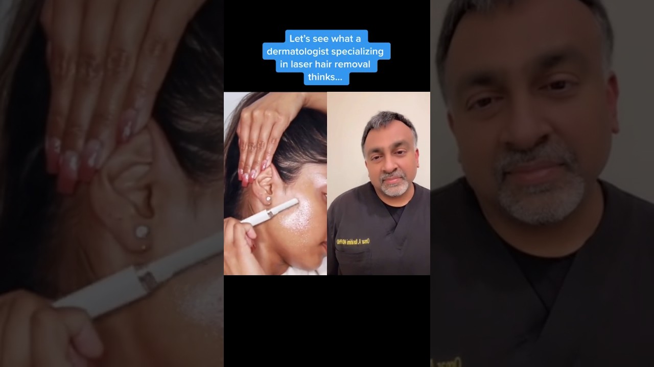 Should a woman shave her face? A dermatologist reacts. #shorts