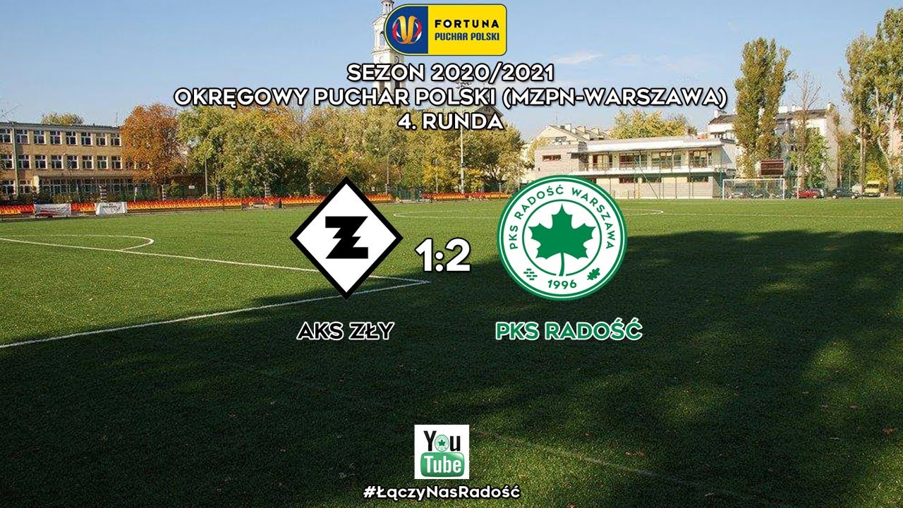 Sezon 20/21: AKS Zły 1:2 PKS Radość (Puchar Polski)