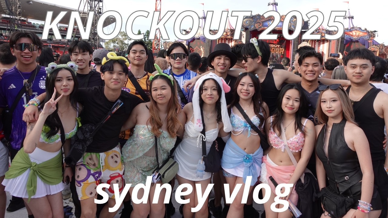 sydney vlog | knockout 2025 (biggest australian rave)
