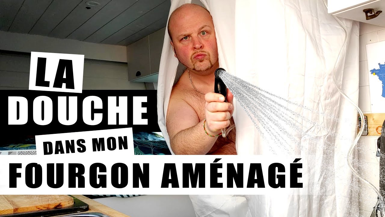 🚿 Ma DOUCHE dans mon FOURGON AMÉNAGÉ idéale en hiver  ❗ (vanlife)