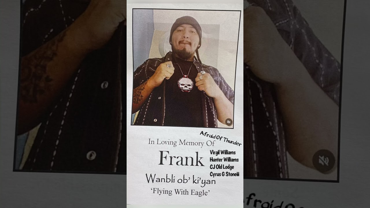 Lakota Prayer songs for my little brothers wake we sang our best for you Frank aka Lakota Skull🪶