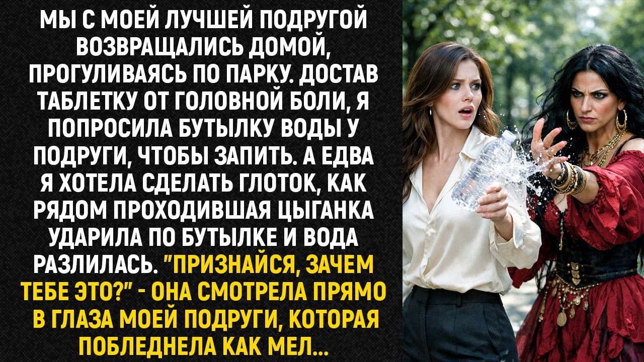 Мы с моей лучшей подругой возвращались домой, прогуливаясь по парку.Достав таблетку от головной боли
