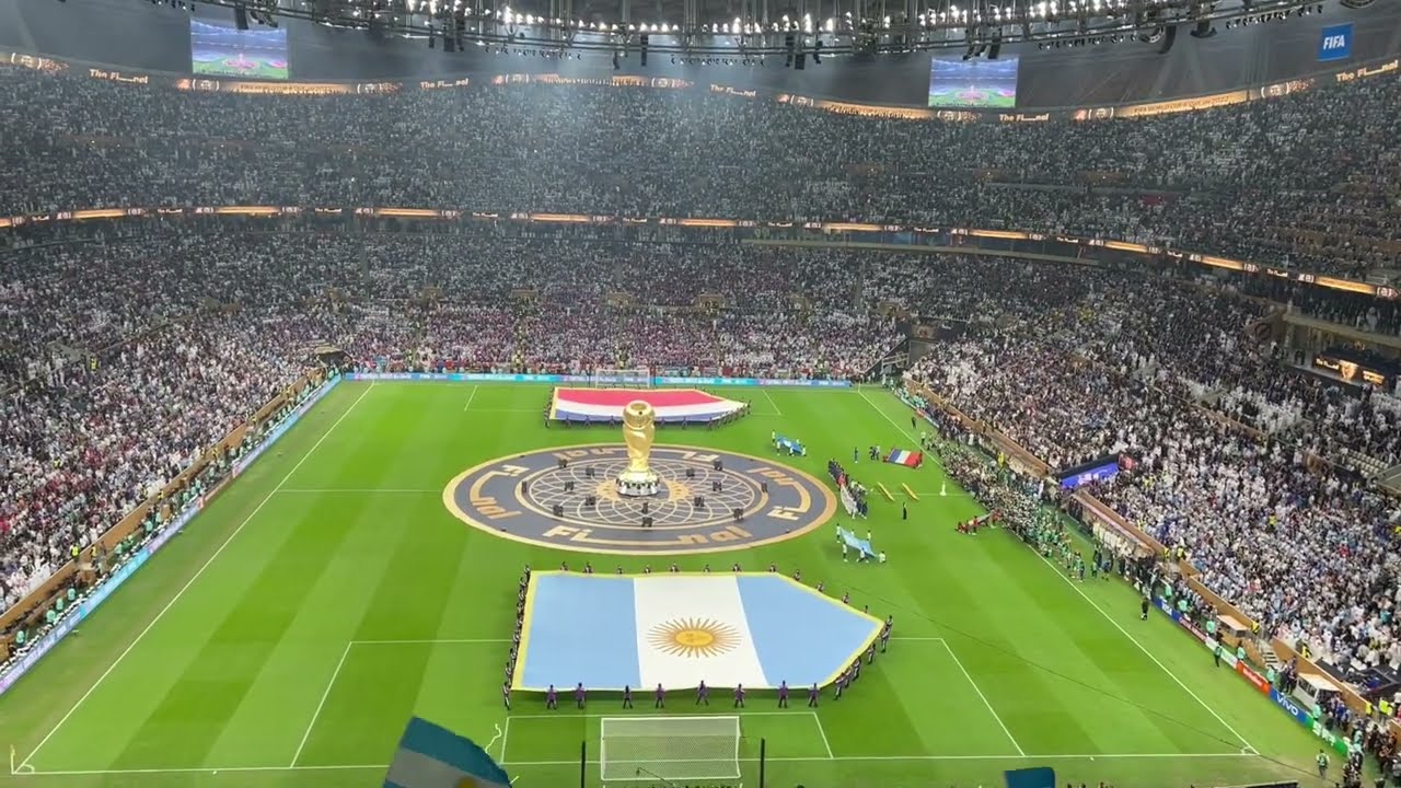 🇦🇷 World Cup Qatar 2022 Finals Argentina vs France (Francia) - Himno/Anthem at Lusail
