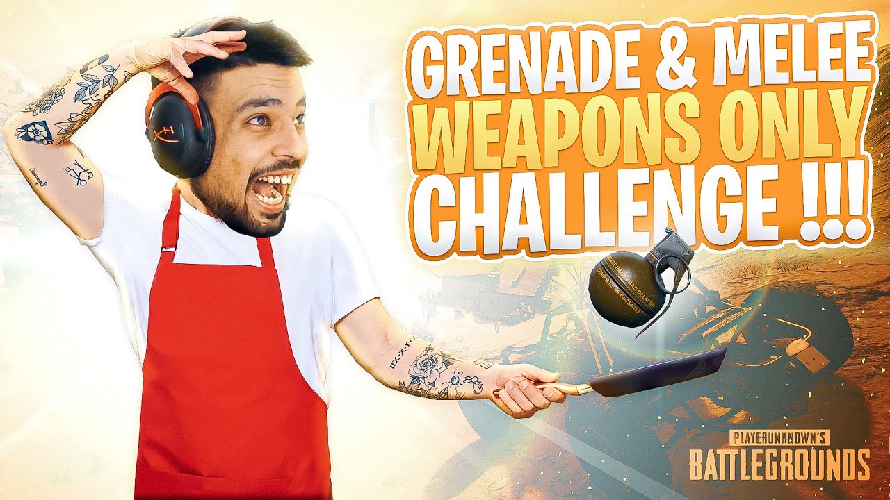 GRENADE & PAN ONLY CHALLENGE - PUBG MOBILE - FM RADIO GAMING