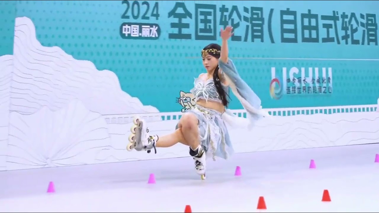2024 全国轮滑锦标赛#freestyleslalom#轮滑#自由式轮滑