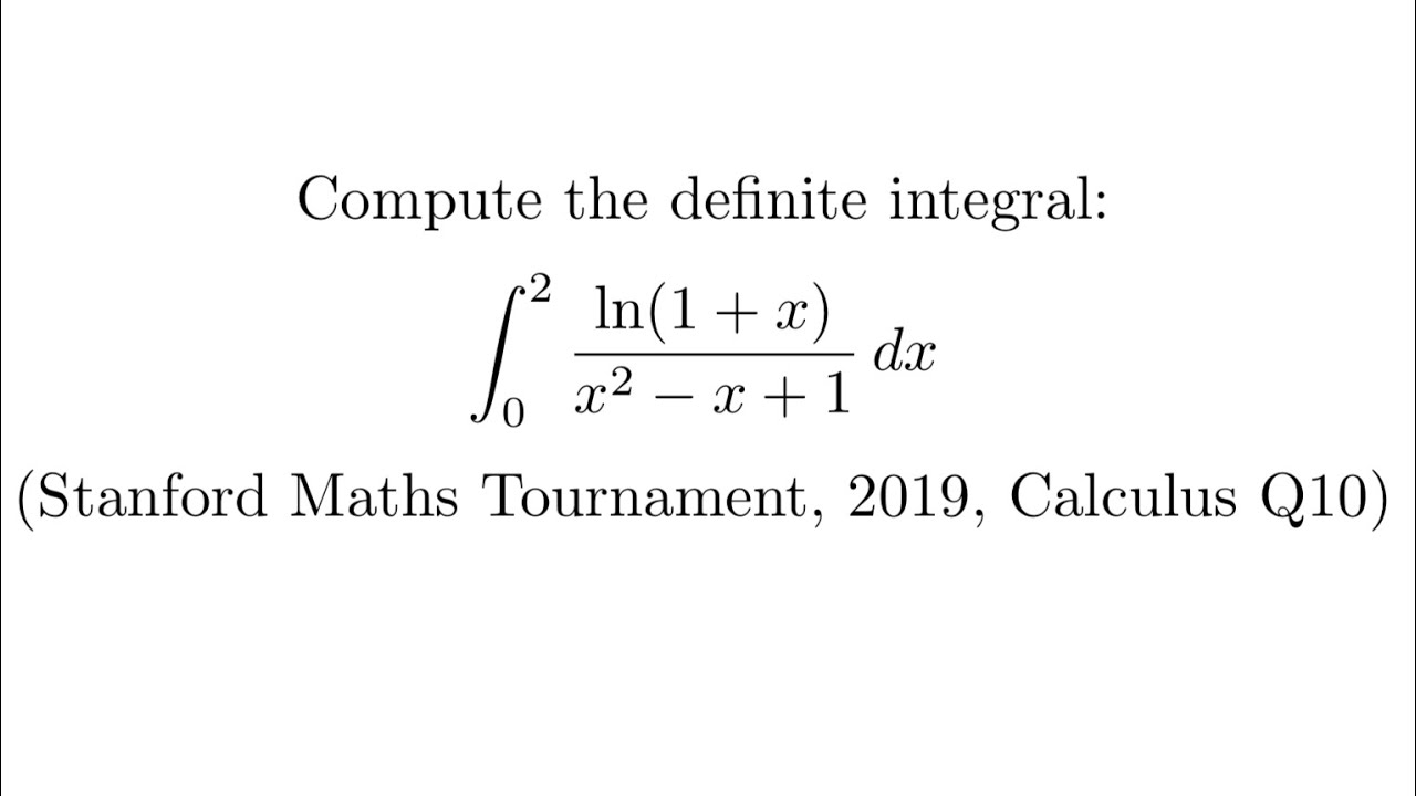 Definite integration for Olympiad 