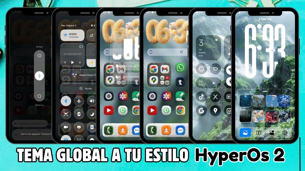 Transforma tu Xiaomi por Completo con este Nuevo Tema Global HOS 2 ¡Esta Brutal!