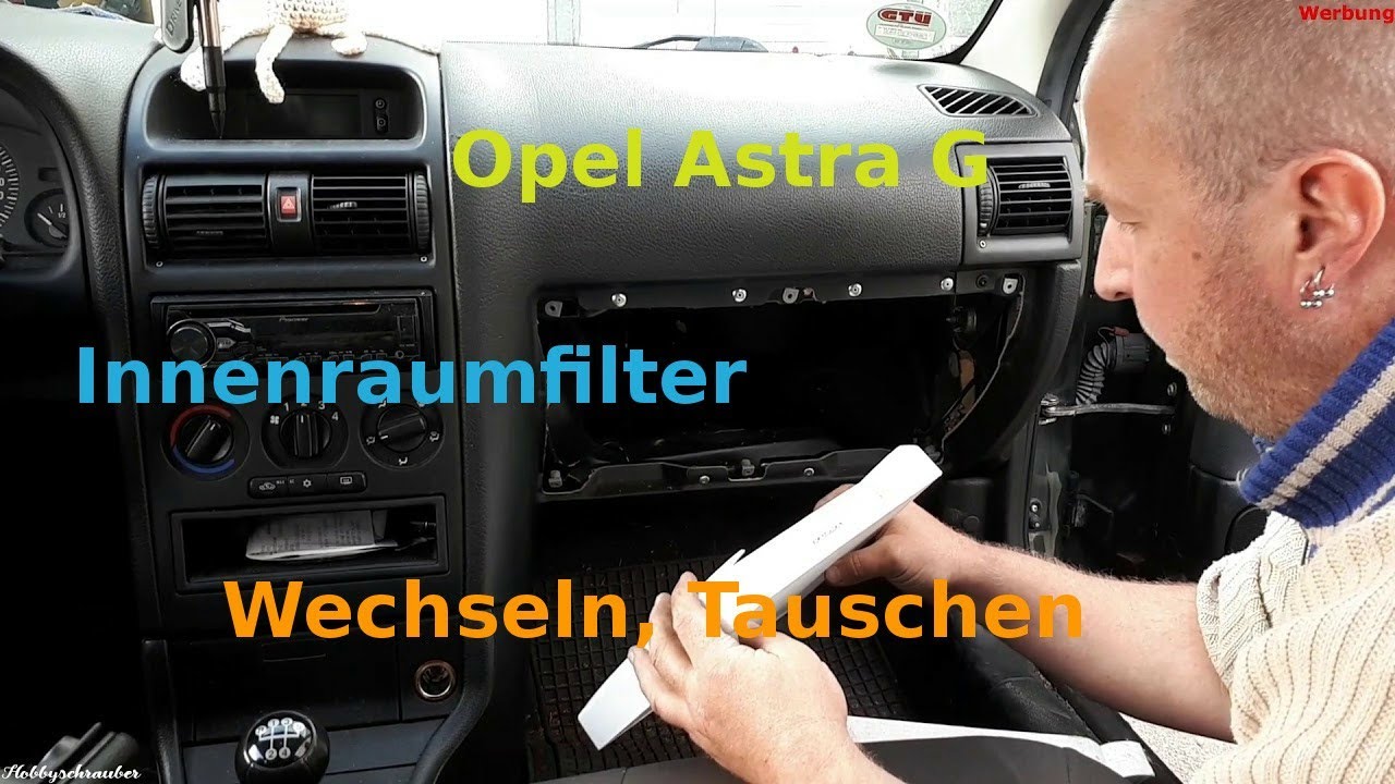 Opel Astra G CC (T98, F48, F08), Innenraumfilter wechseln, tauschen