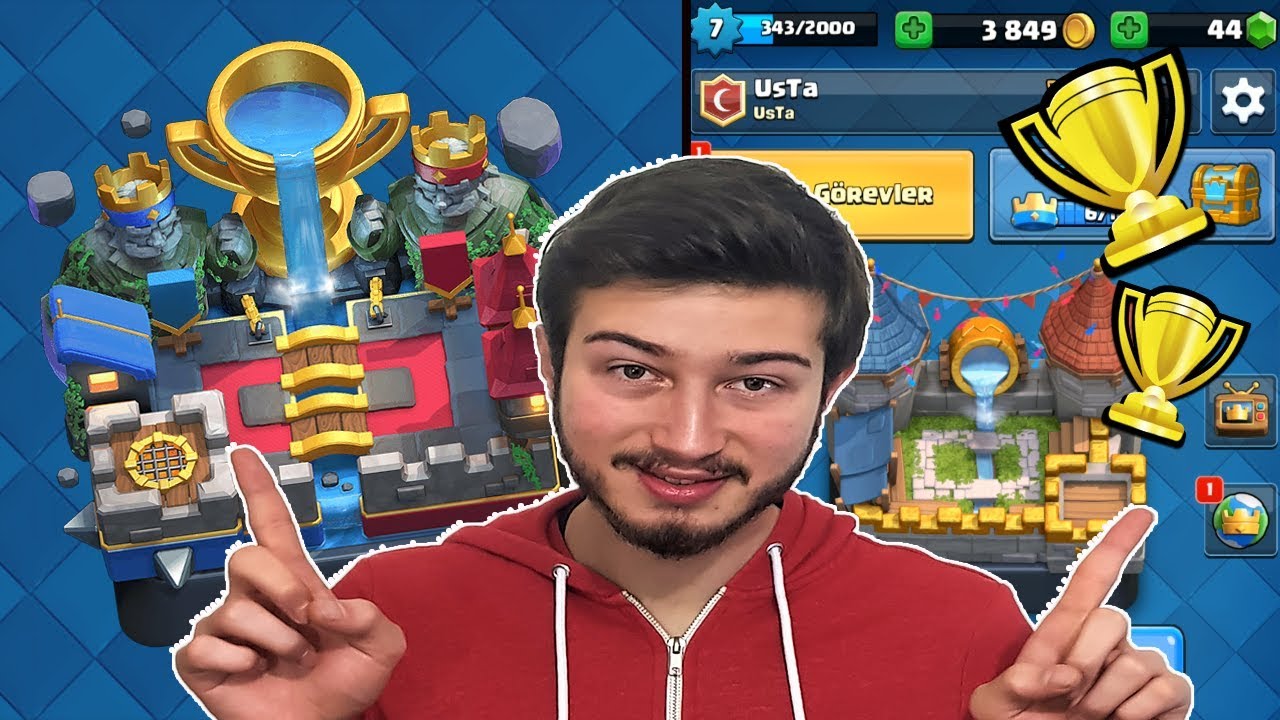 EZİK HESAPLA EFSANEVİ ARENA İ&Ccedil;İN SAVAŞIYORUM !! - Clash Royale