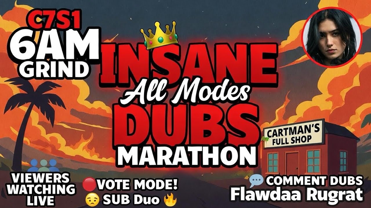 🔴 INSANE ALL MODES DUBS MARATHON! C7S1 6AM GRIND + Viewers LIVE 👑🏆 (South Park CARTMAN Shop!)