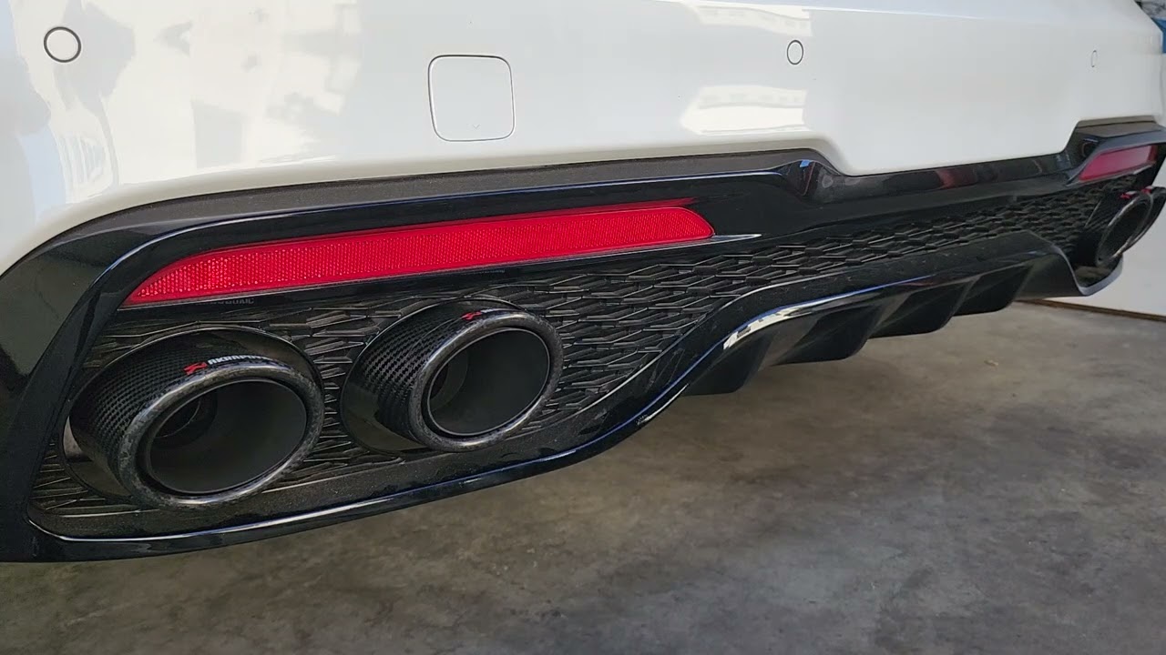 Borla Active + Ark DP cold start on Kia Stinger #borla #kiastinger #exhaust #downpipe 