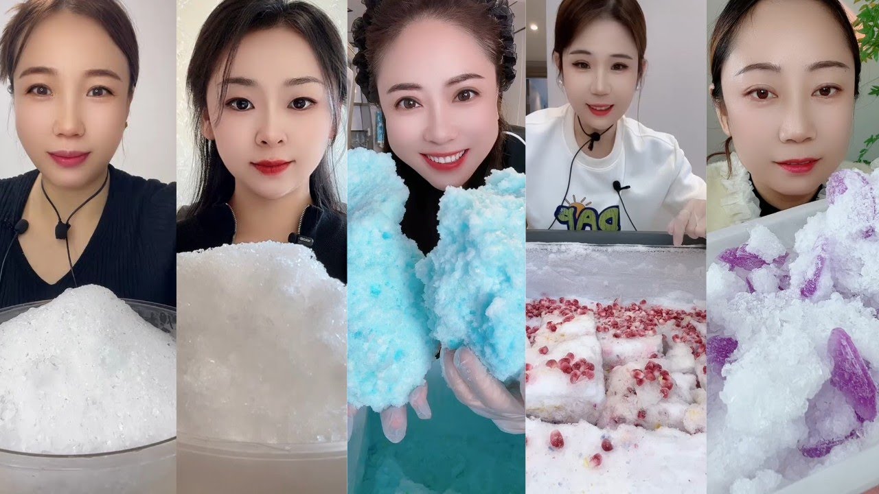 ASMR ICE EATING || FREEZER FROST EATING || SATISFYING SOFT CRUNCHY FROST BITES ASMR🧊 