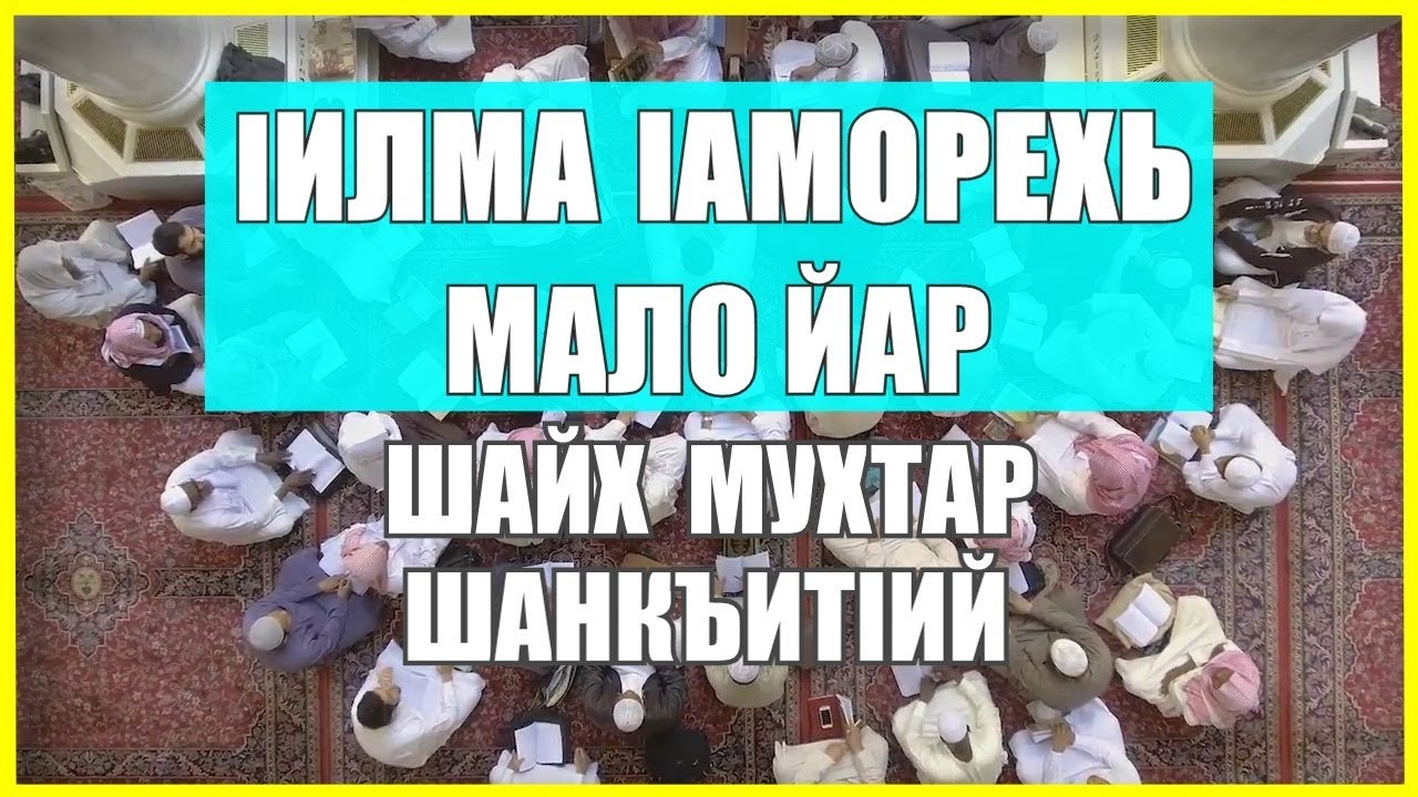 ᴴᴰ┇Iилма Iаморехь мало йар | Шайх Мухтар ШанкъитIий.