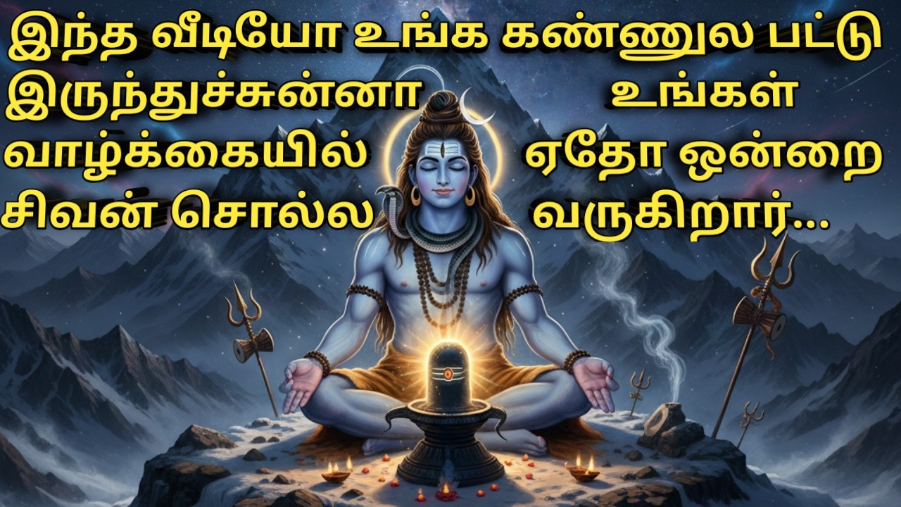 இந்த மகா சிவராத்திரி உங்கள் வாழ்க்கை மாறும் | சிவன் அருள் கிடைக்கும் ரகசியம் | Maha Shivaratri Tamil