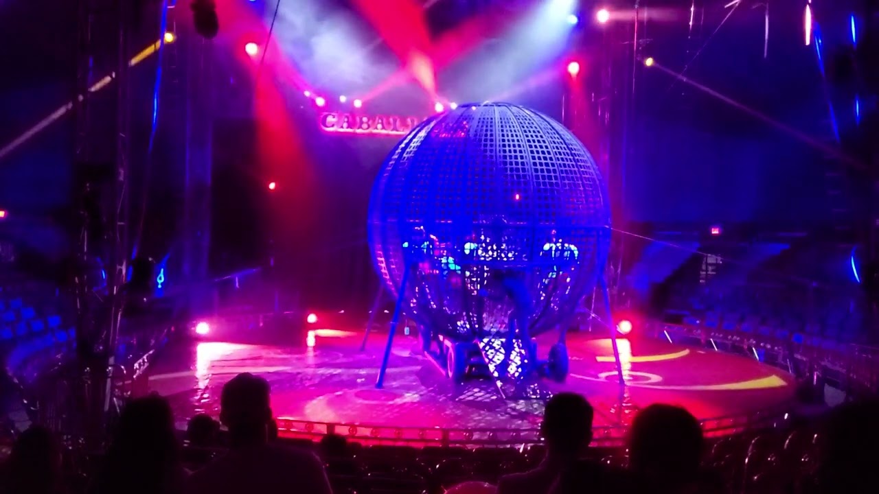 circus 🎪 Caballero 2024: motorcycle in a ball cage