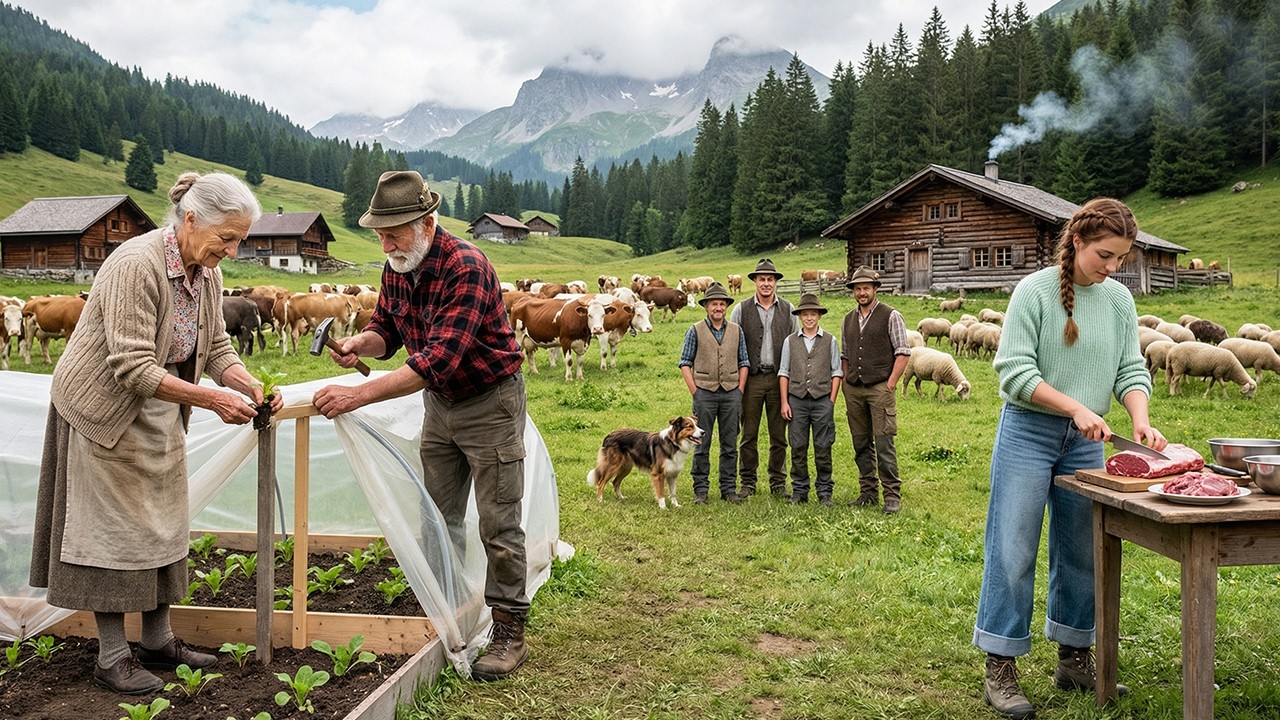 Building A Sustainable Farm Life 🏡 Traditional Harvest And Mountain Cooking