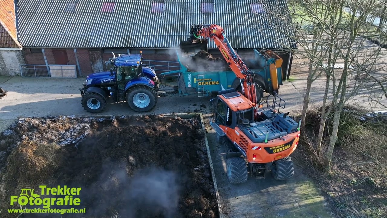 Vaste mest strooien 2025 | Okkema | Spreading Manure | Mist Streuen