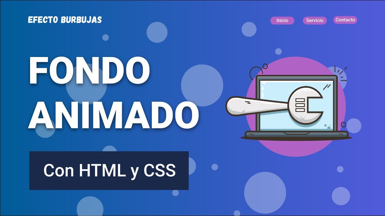 🟣 🅲🅾🅼🅾 crear un FONDO ANIMADO para tu sitio Web en 15 minutos ( Html y Css)