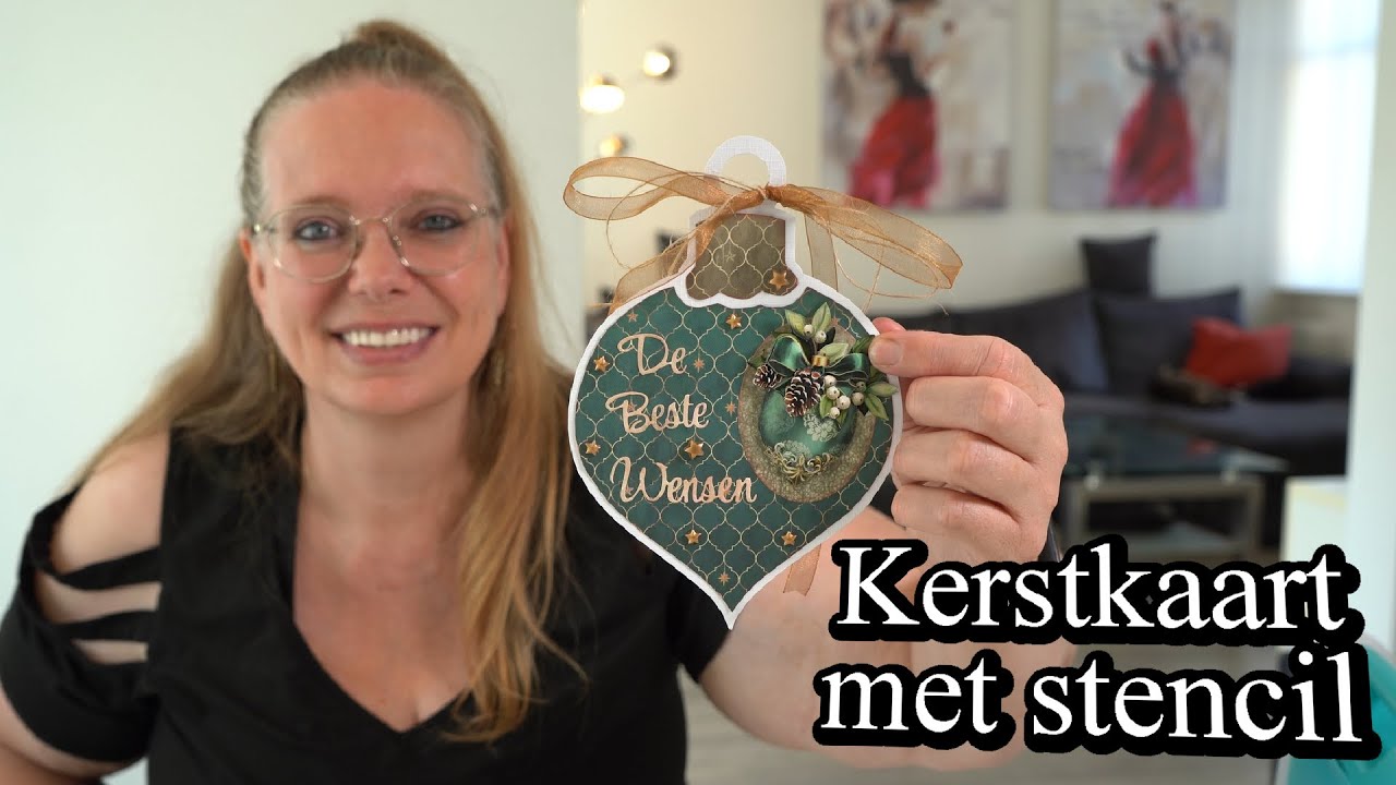 Kerstkaart maken met Dutch Doobadoo en Amy Design