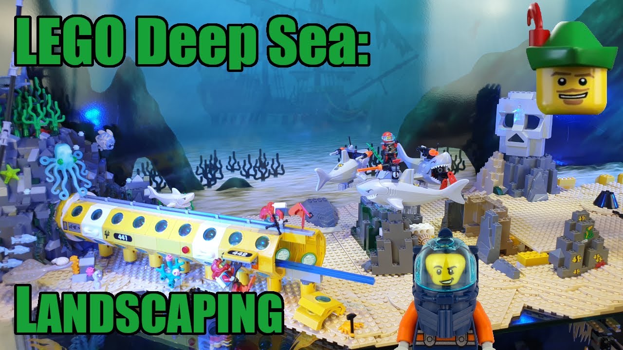 LEGO Deep Sea — ландшафтные и поперечные сцены MOC 🔱🤿🏹