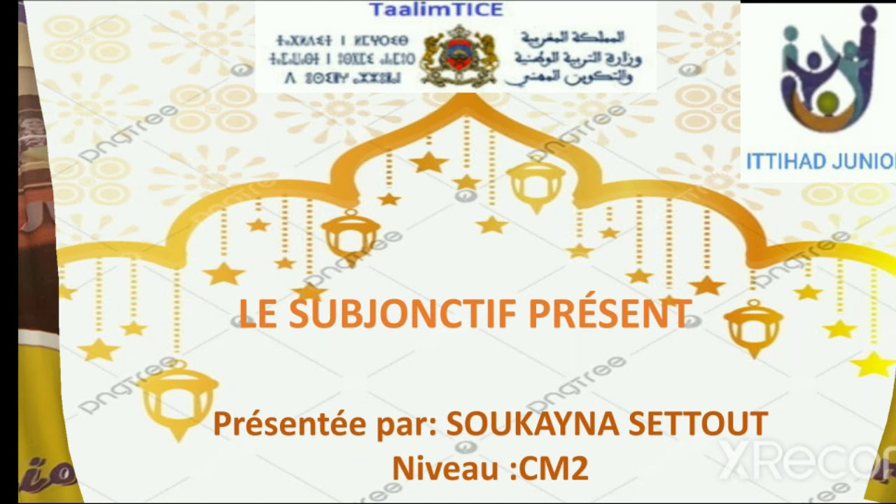 Conjugaison: Le subjonctif présent