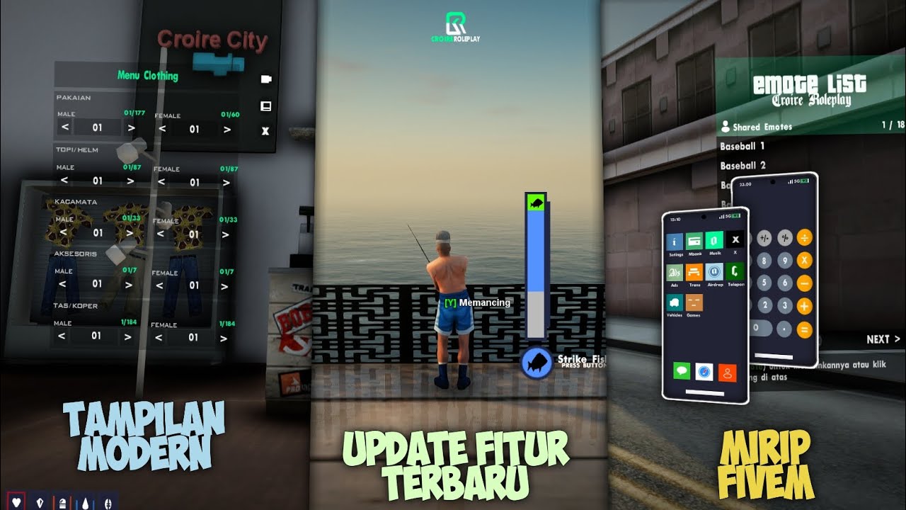 SERVER SAMP UPDATE FITUR TERBARU MIRIP FIVEM CROIRE ROLEPLAY