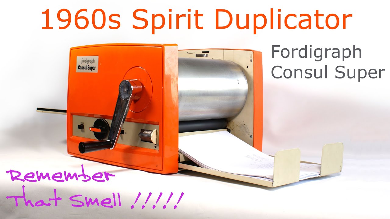 Banda Machine — Duplicator Spirit 1960-х годов — Fordigraph Consul Super