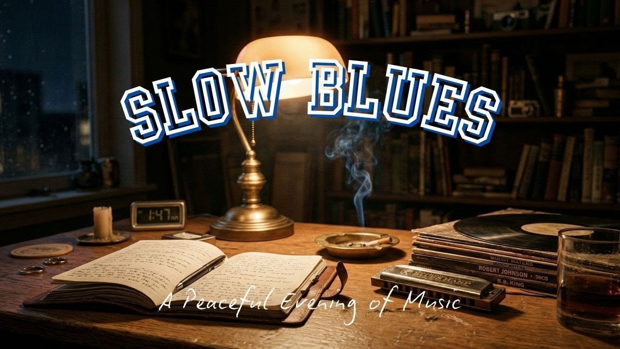 Slow Blues Harmonica Instrumental: A Peaceful Evening of Music.