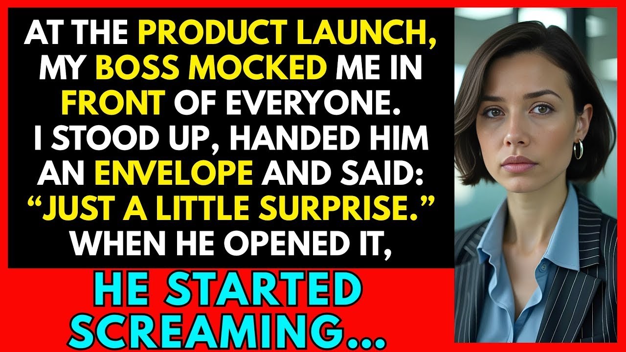 Boss Mocked Me In Front Of Everyone At The Launch — So I Had A Little Surprise For Him...