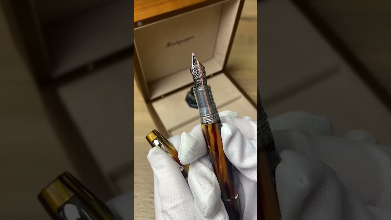 Montegrappa Extra 1930 Turtle Brown Fountain Pen Unboxing