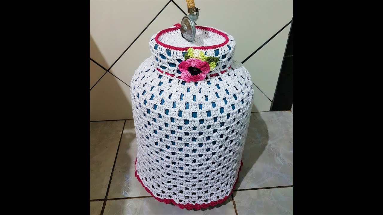 CAPA ABERTA PARA BOTIJÃO EM CROCHÊ